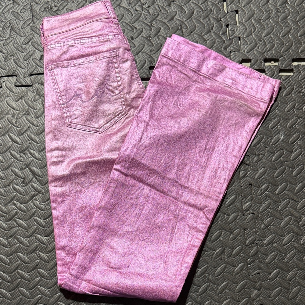 Vibrant Pink Flare Women's Jeans